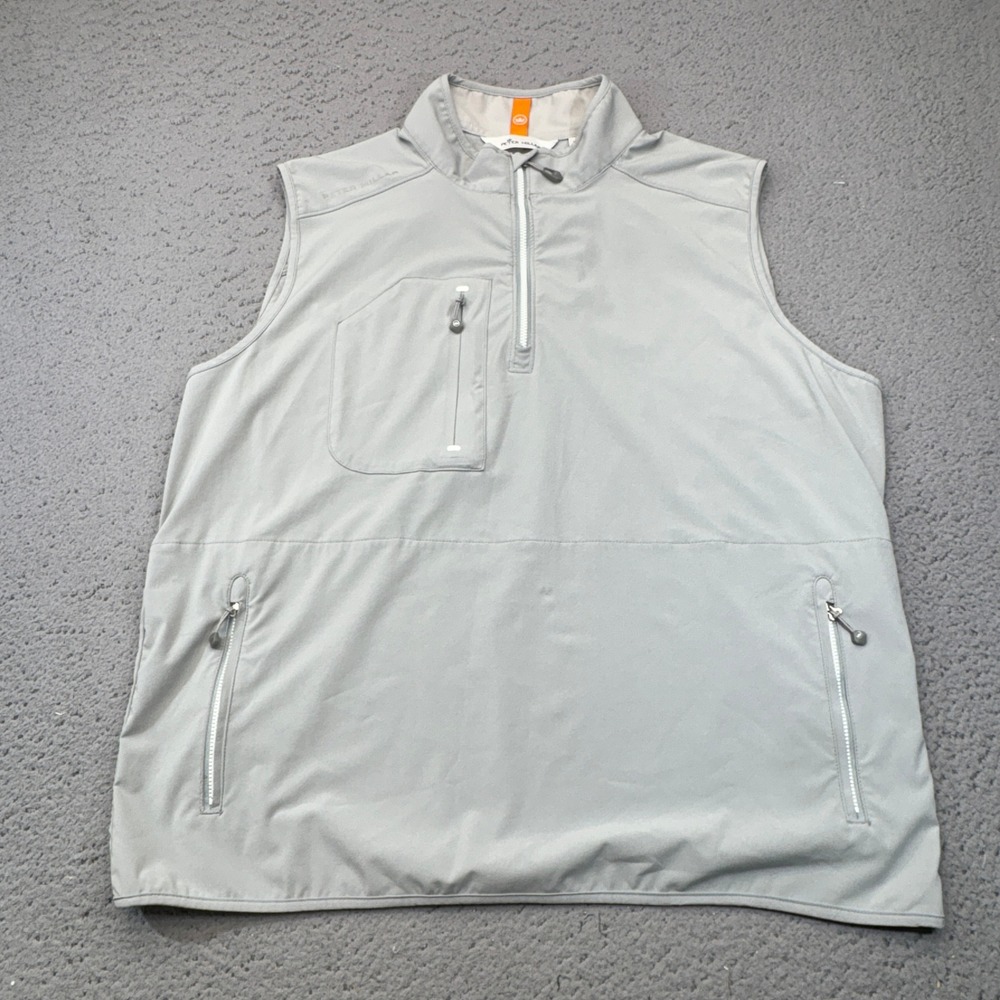 Peter Millar Vest Men XL 1/4 Zip Performance Stretch Crown Butterfield Club Golf